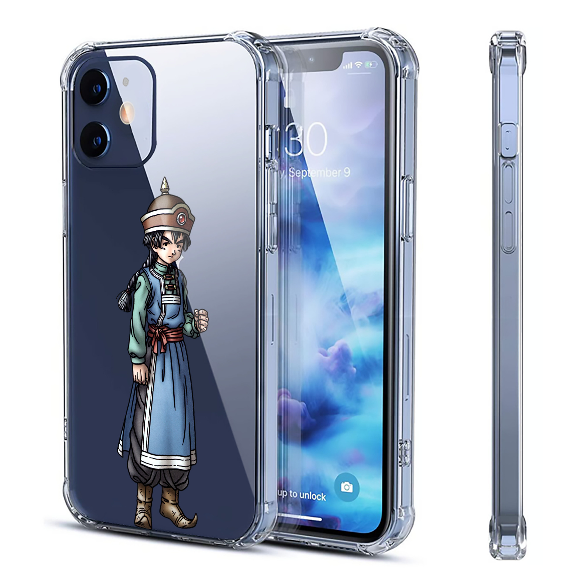 （画像用） ドラゴンクエスト Doragon Kuesuto Dragon Quest 【iPhone 12シリーズ対応】透明スマホケース（クリアソフトケース）